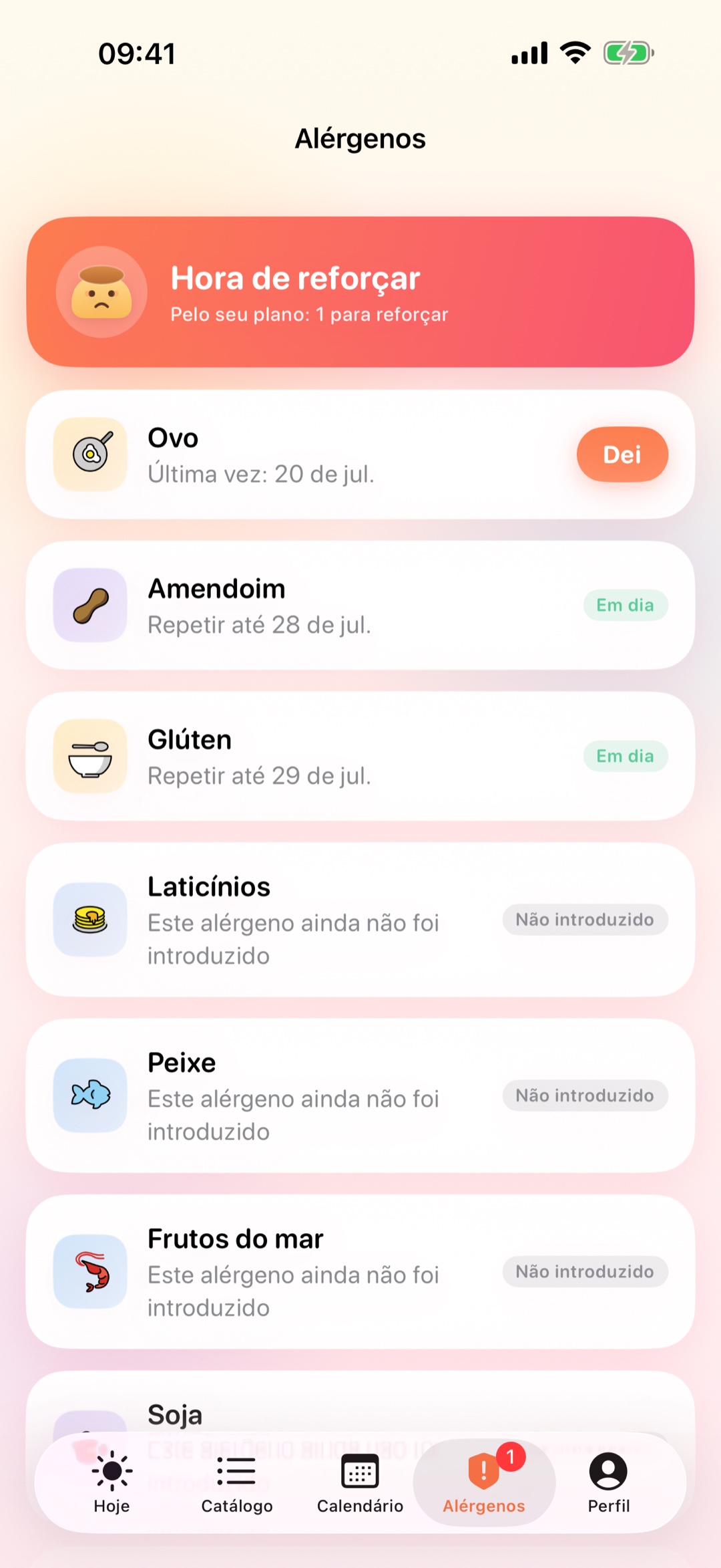 Acompanhamento de alérgenos: hora de repetir