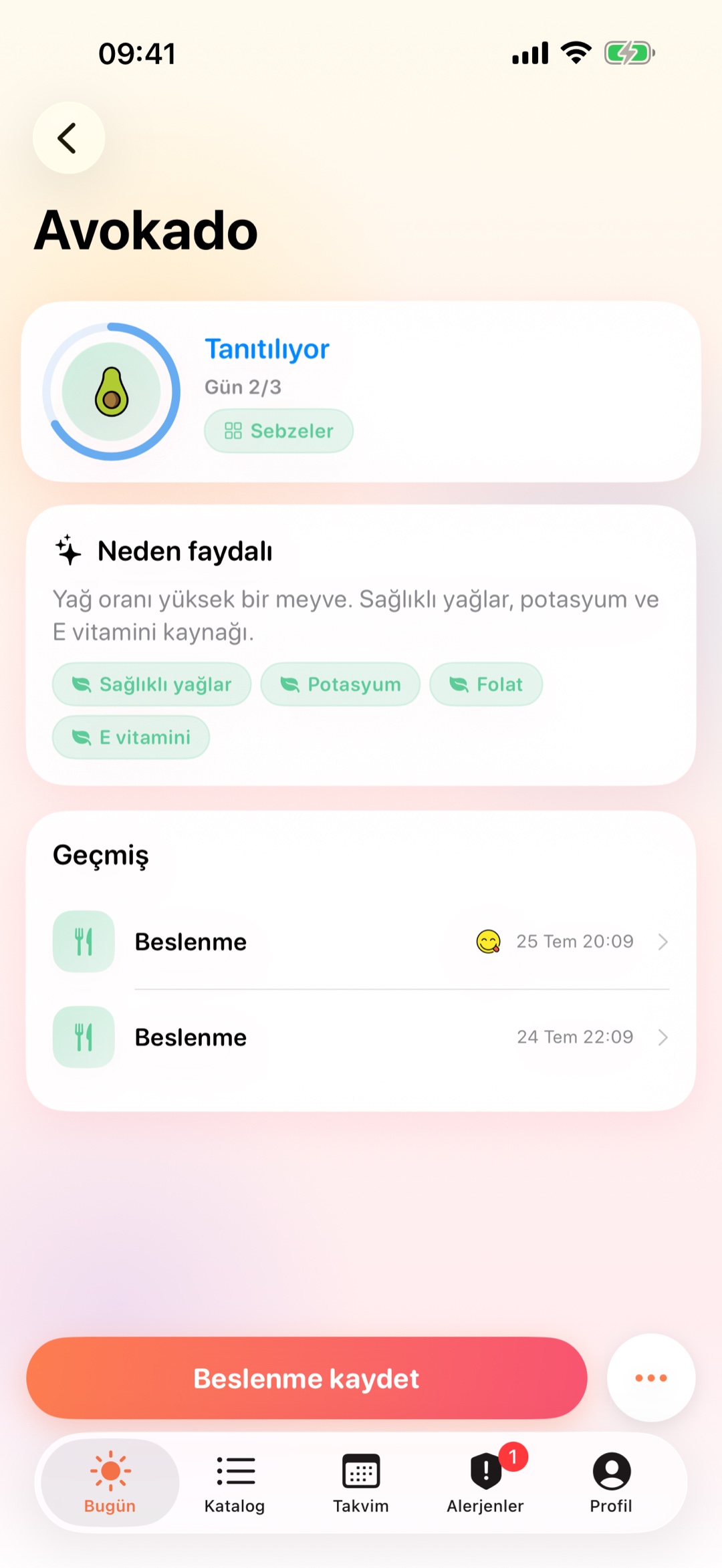 Gıda kartı ve gözlem penceresi, 3 günün 2. günü